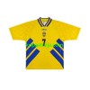Billiga Fotbollströjor Sverige Henrik Larsson 7 Retro Hemma tröja 1994 Kortärmad